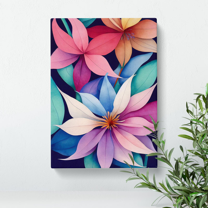 Entrancing Flowers No.4 - Wrapped Canvas, 76cm H x 50cm W