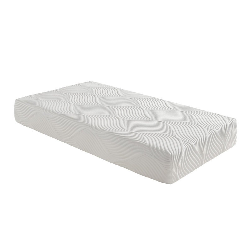 Matelas simple en mousse viscoélastique imprégnée de gel avec housse Tencel respirante 10 po Gallardo, Lit simple