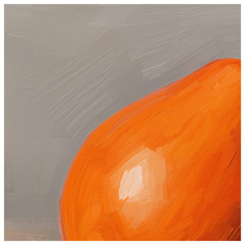 Couvertures orange en forme de poire, L 50 po x H 60 po