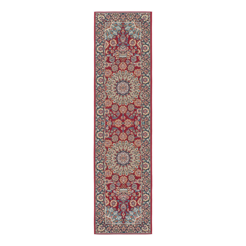 Indoor/Outdoor Traditional Area Rug, Runner 2' x 8'