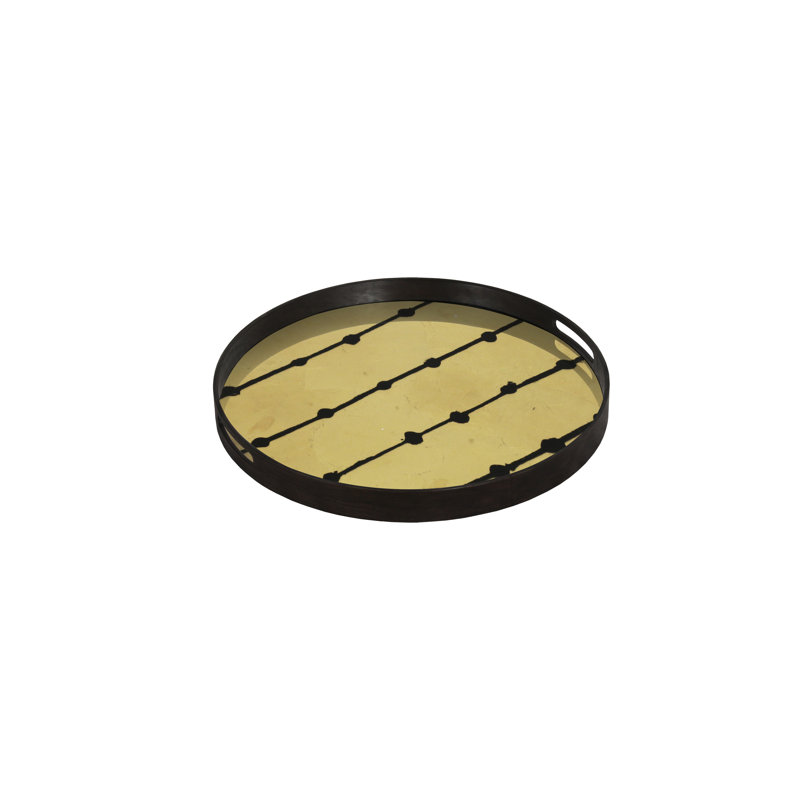 Gilded Layers Decorative Tray, Brown