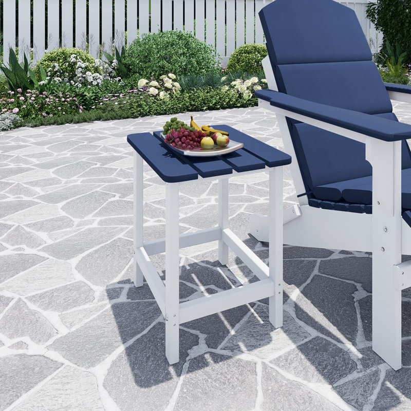 Rectangular Outdoor Side Table , 46cm cm W 37.5cm cm D