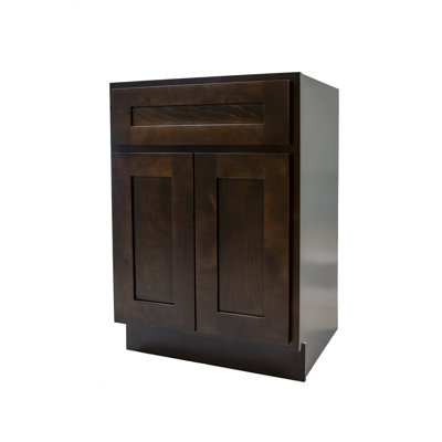 24" W Ready-to-Assemble Single Bathroom Vanity Base Storage Cabinet Only