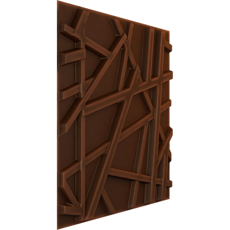 Panneau mural décoratif Evergreen EnduraWall 3D, Brun