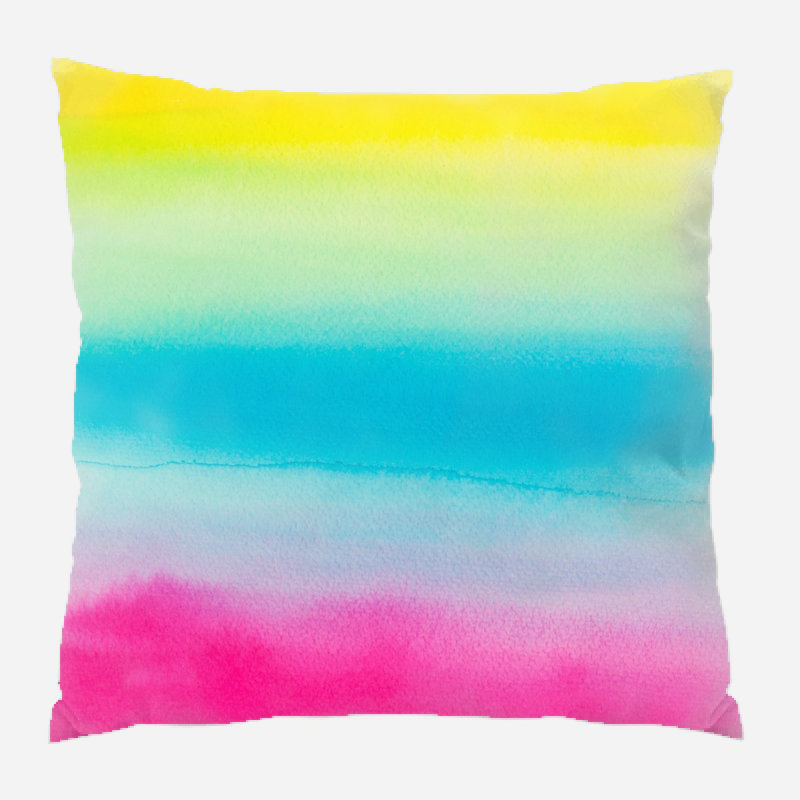Coussin watercolour Clementina, Microsuède, Intérieur
