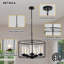 5 - Light Farmhouse Chandelier Modern Chandelier Black Chandelier Dining Table Light