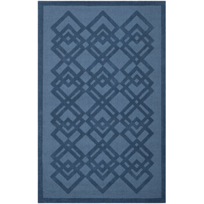 Tapis géométrique en laine tissé à la main Viewpoint