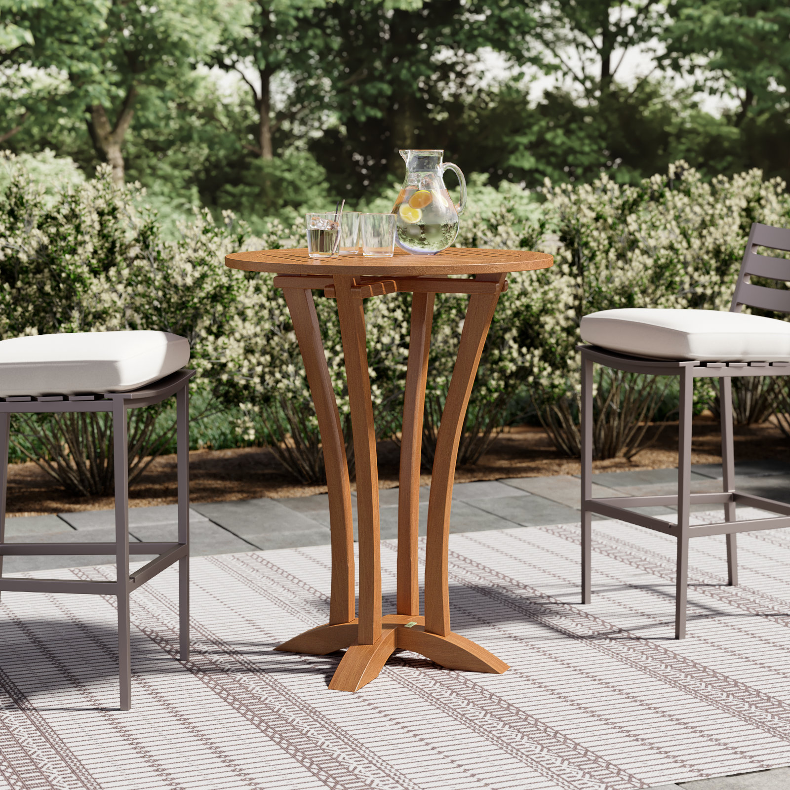Benedetto Solid Wood Bar Table