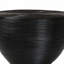Table d'appoint stratifiée en rotin naturel avec silhouette de sablier - noir