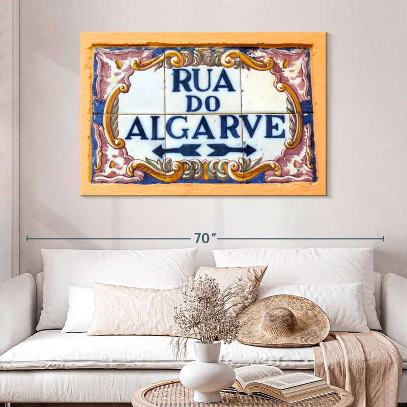 Enseigne Kavia Rua Do Algarve, H 32 po x l 48 po