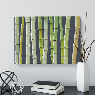Beauteous Bamboo Forest - Wrapped Canvas