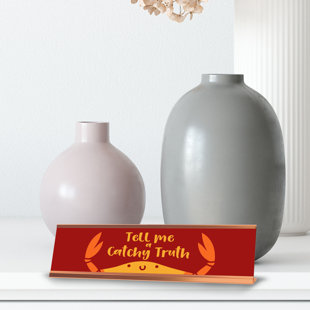 Tell Me A Catchy Truth, cadre doré crabe (2 x 8 po)