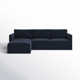 Deirdre 4 - Piece Modular Upholstered Reversible Chaise L-Sectional