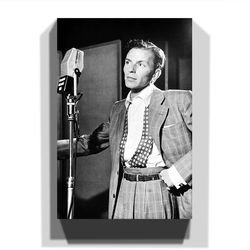 Frank Sinatra Photographic - Wrapped Canvas, 50cm H x 35cm W