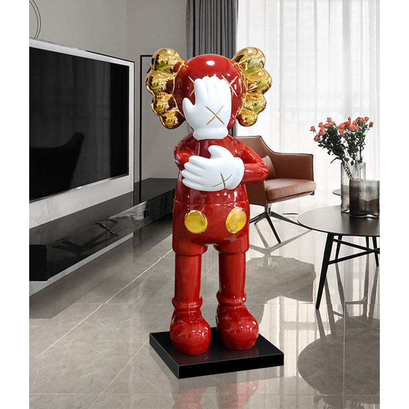 Statue moderne moderne KAWS, Red