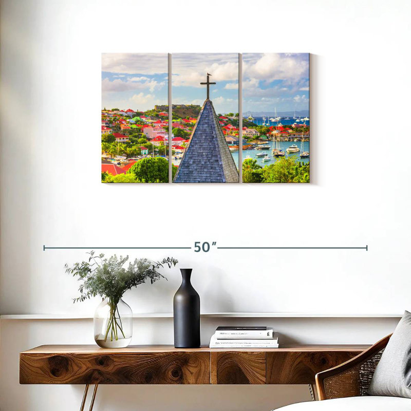 Nicci Gustavia Port Yachts, 20" H x 33" W
