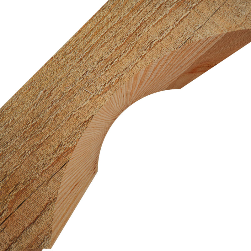 Attelle impériale du genou, Sapin de Douglas, Brute, H 6 po x l 6 po x P 6 po