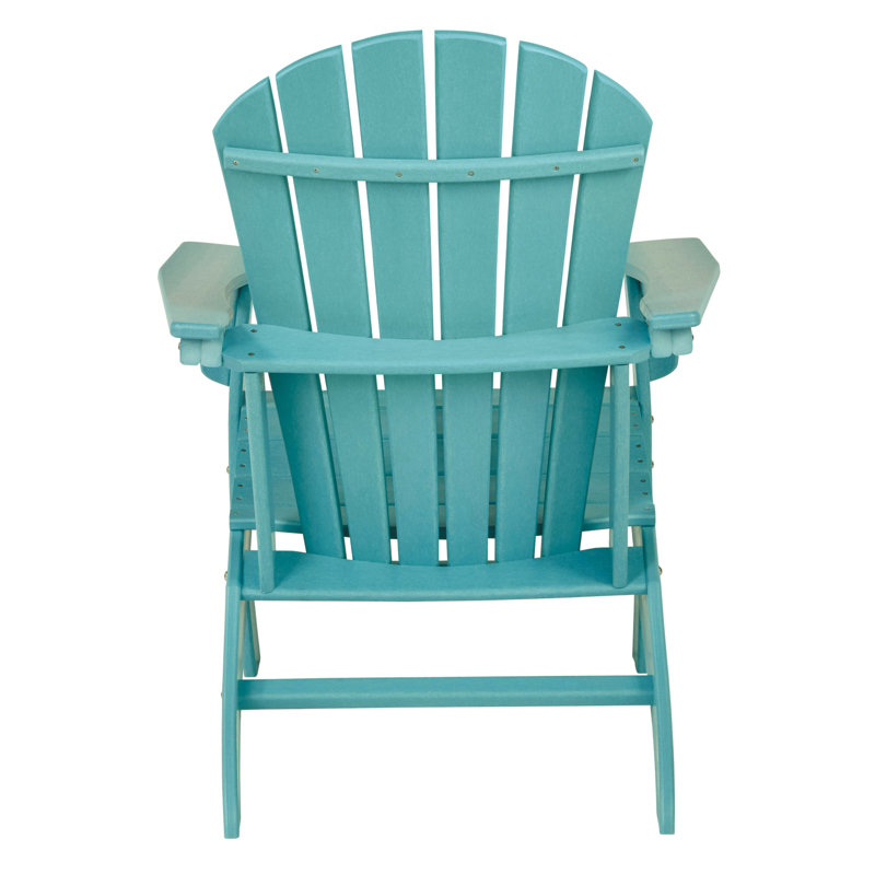Emory Foldable Outdoor Adirondack Chair, Turquoise