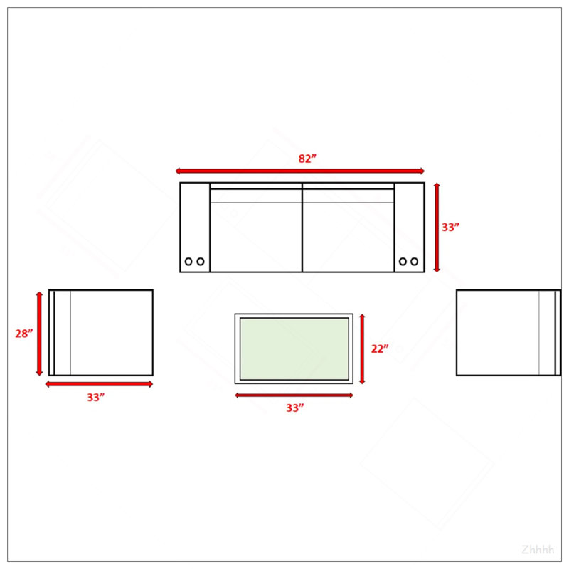 Ensemble modulaire de patio en osier toutes saisons pour 4 personnes - pré-assemblé avec coussins