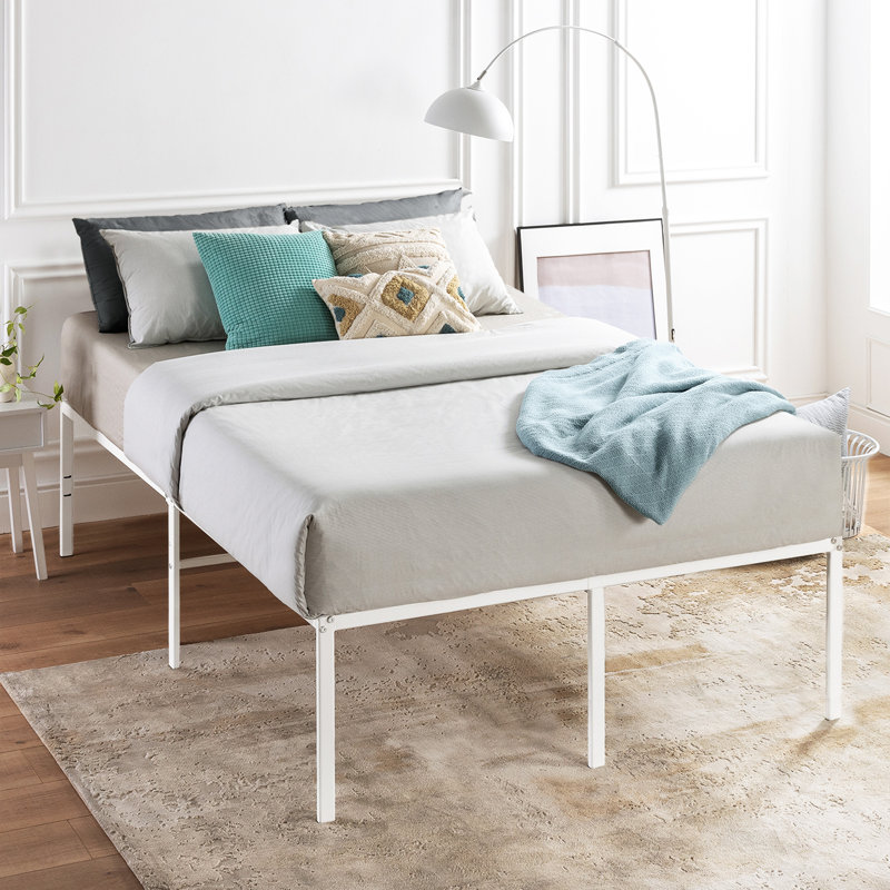 Messancy Upholstered Bed, Queen, White