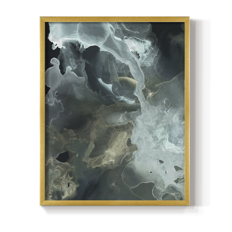 Reproduction encadrée dorée Spector II - bois massif, H 10 po x l 8 po, Or