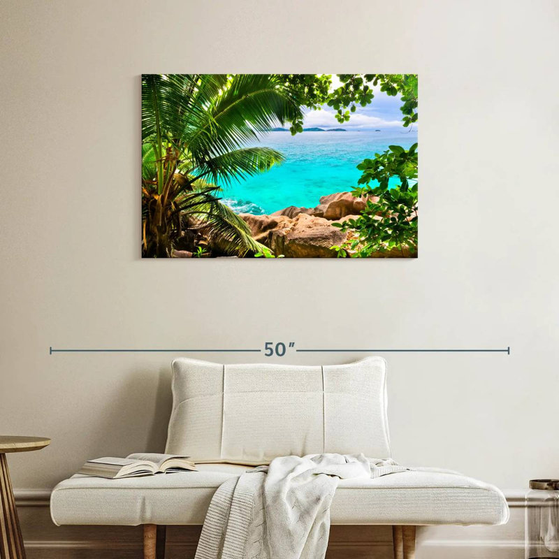 Paysage Gillard Seychelles, H 24 po x l 36 po