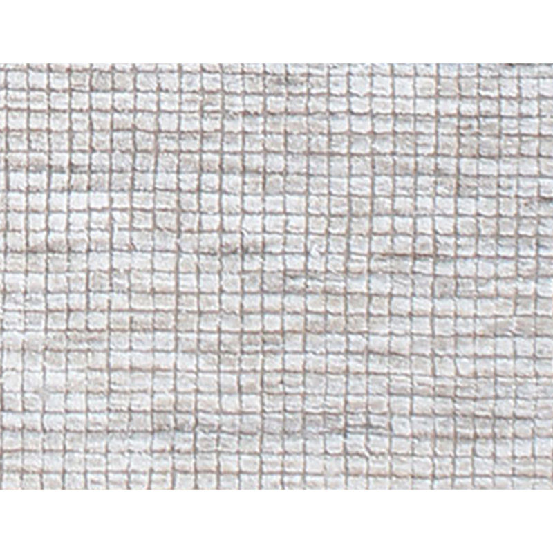 Tapis blanc et argent noué à la main de haute qualité, Rectangle 10 pi x 14 pi