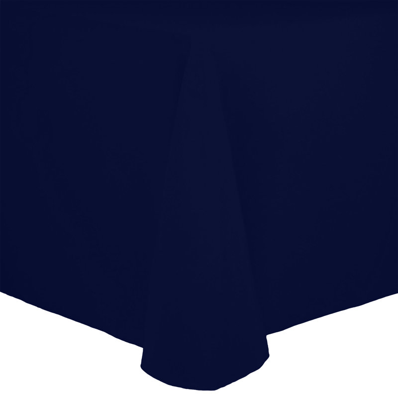 Solid Color Round Tablecloth, 108" x 132", 2, Deep Royal