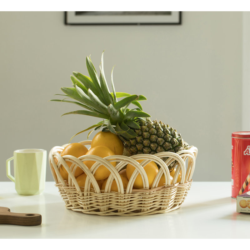 Panier à fruits décoratif en forme de bol de fruits, H 5,75 po x l 13,75 po x P 13,75 po
