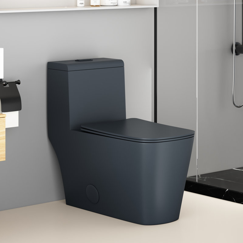 KDK HOME Tornado Toilet with Dual Flush 1.1/1.6 GPF Siphon Jet Comfort Height 16.5", Gray Toilet/Gray Button