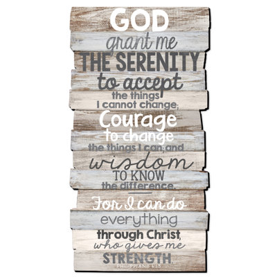 Wall Plaque Stacked Serenity 16.5"H