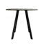 Table de salle à manger 31,5 pouces moderne et minimaliste circulaire pour les cuisines, les restaurants et les bureaux avec une conception compacte et une fonctionnalité polyvalente.