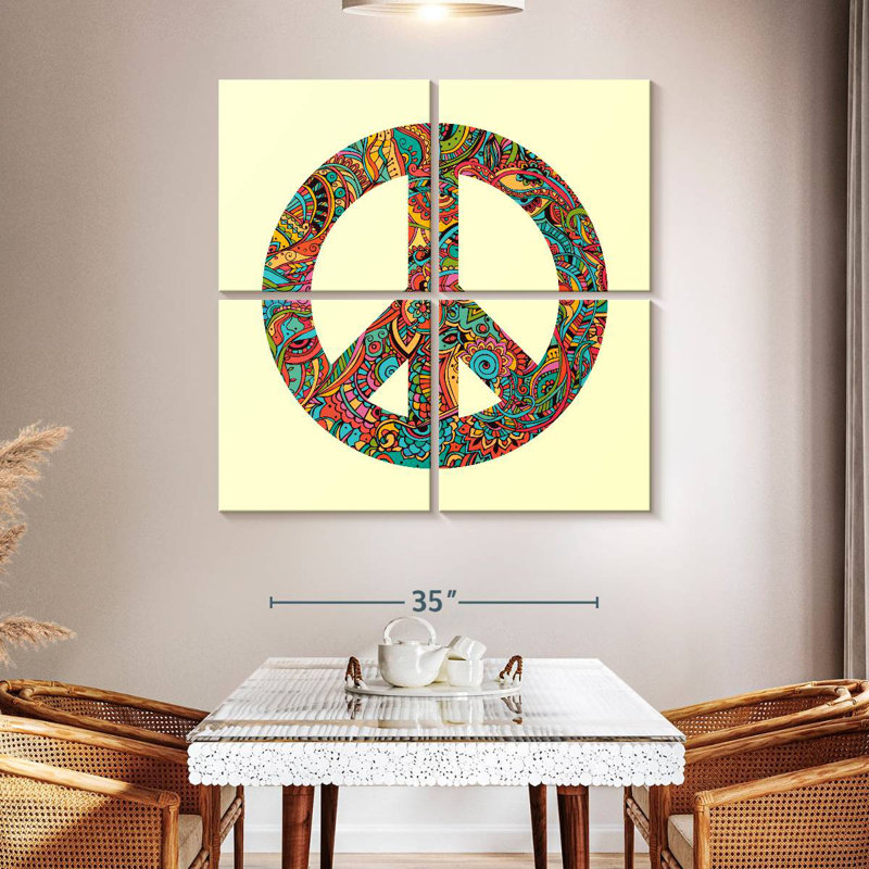 Kirara Abstract Peace, 45" H x 45" W