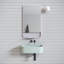 Miroir de coin avec tablette Rey Radius-48939086