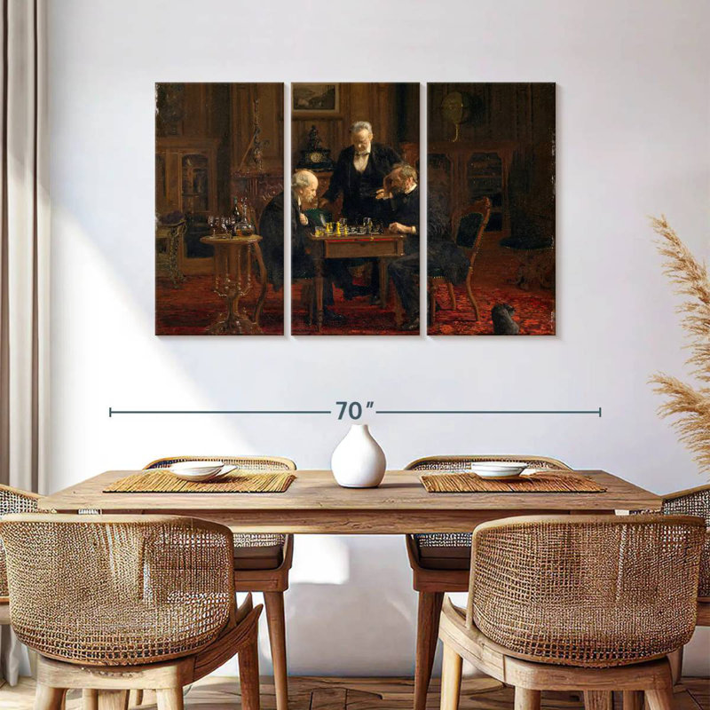 Senne The Chess Players, 36" H x 57" W