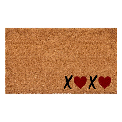 Tapis d'entrée et d'extérieur antidérapant Cambarville Xoxo