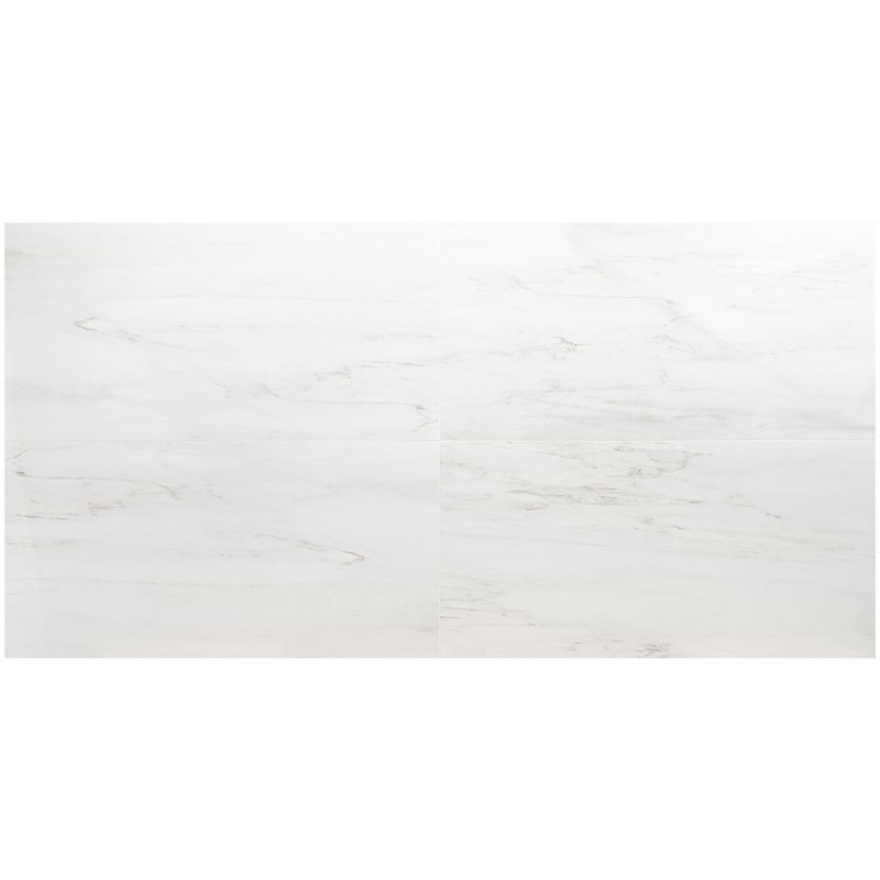 Dreamstone 24X48 Polished Porcelain Tile, Dolomite Snow Polished