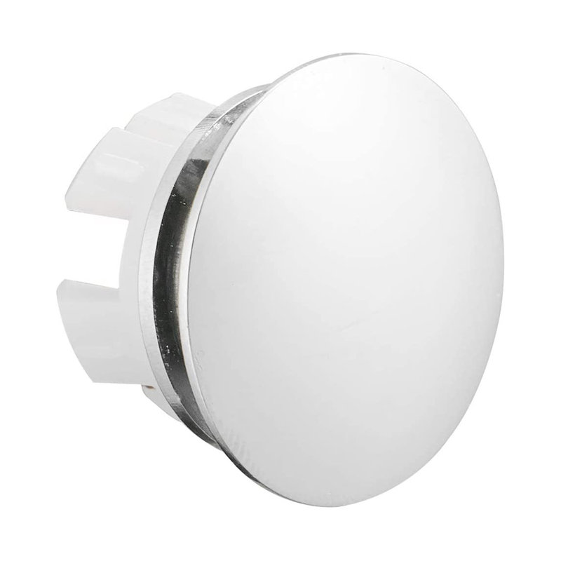 Couvercle de trop-plein de garniture de lavabo, Chrome