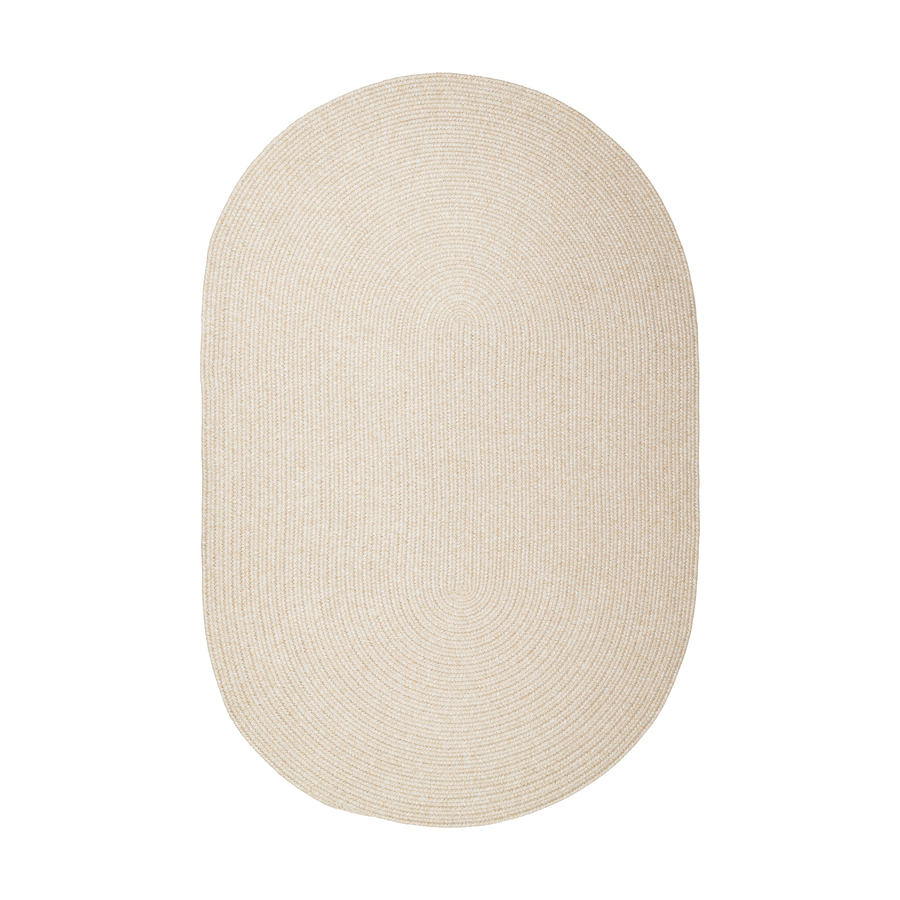 Latitude Run® Indoor/Outdoor Braided Rug Happel Pale Sand Rug | Wayfair