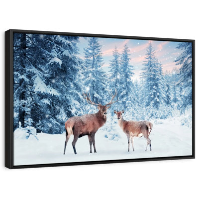 Winter Wonderland Deer Canvas Print