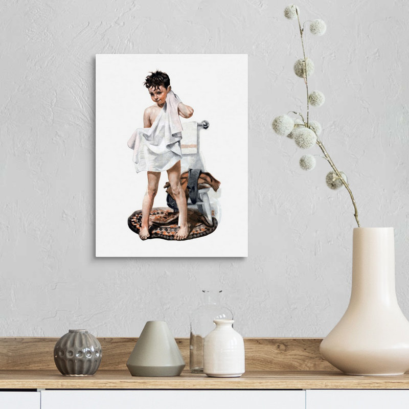 C-L-E-A-N, art mural sur toile, Toile tendue, H 16 po x l 12 po x P 1,25 po