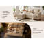 3 Seater Linen Blend Sofa Bed-2095209299