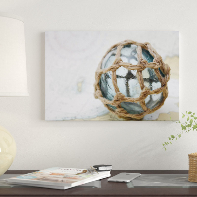 « fishing float on chart » par savanah planche, impression sur toile, H 18 po x l 26 po x P 1,5 po, Pas de tapis