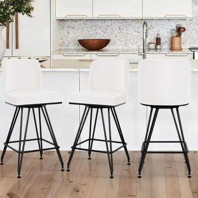 Tabouret de comptoir pivotant 26 po Julie