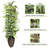 96'' Faux Ficus Tree in Metal Planter