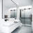 Elan 44-48" W x 74" H Sliding Frameless Shower Door with 3/8" Clear Glass-98439057