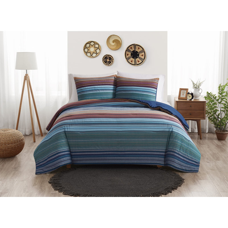 Ensemble d'édredon Brooklyn Loom Met, Édredon pour grand lit + 2 taies décoratives