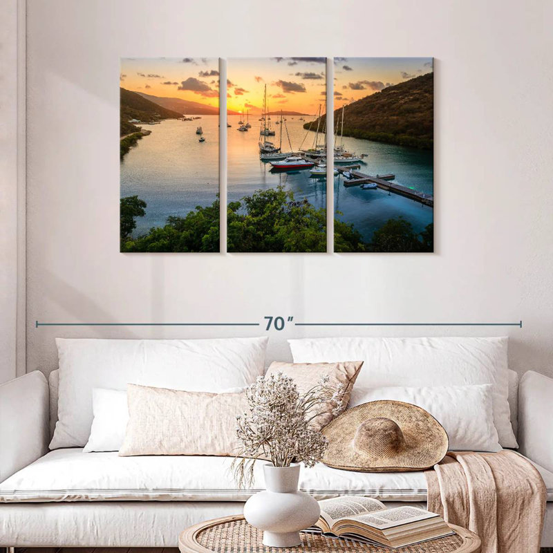 Coucher de soleil Gillard, H 28 po x l 45 po