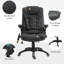HOMCOM 6-Point Massage Office Chair Heated Seat High Back PU Leather-96788278