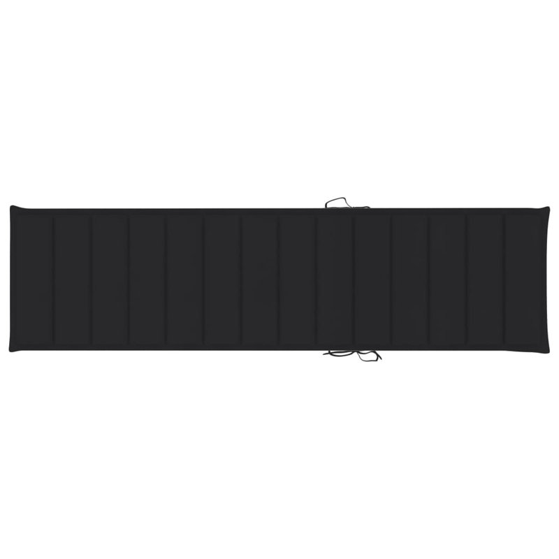 Coussin de patio pour l'extérieur, Noir, L 78,7 po x l 19,7 po